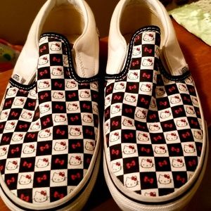 Vans Hello Kitty Checkered Slip-Ons